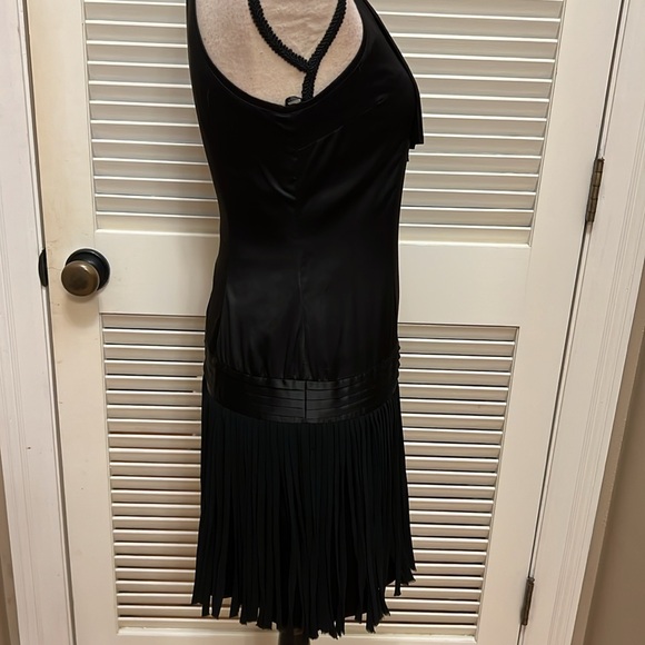MM Couture by Miss Me Black Cocktail Dress with Fringed Skirt, Size Small, EUC - Picture 9 of 17